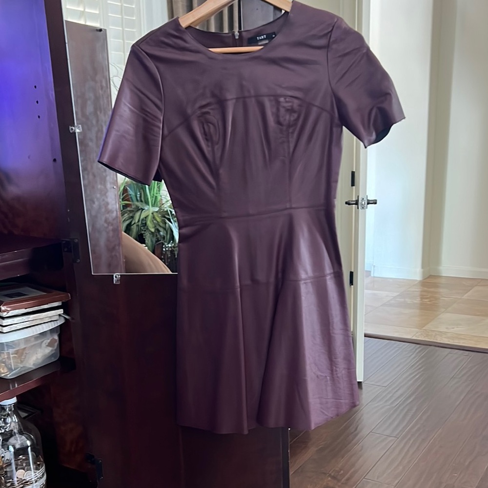 Zara Purple Fit and Flare Mini Dress